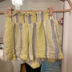 Girls Bella Dahl striped shorts